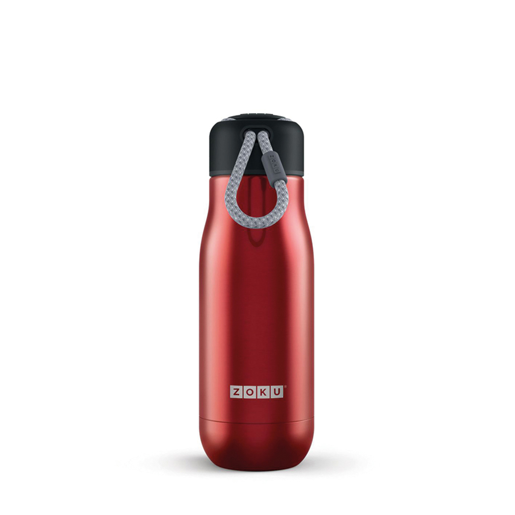 Bottiglia Termica In Acciaio Inox 350Ml Rosso Zoku